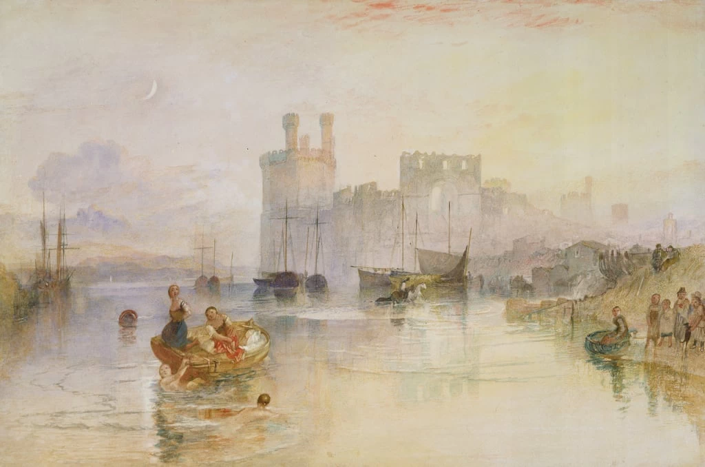 Caernarvon Castle, 1833 - British Museum, London
